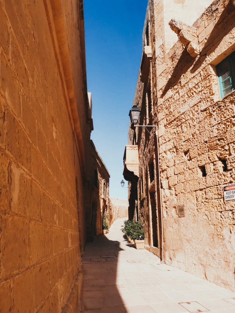 rua Cittadella em Malta