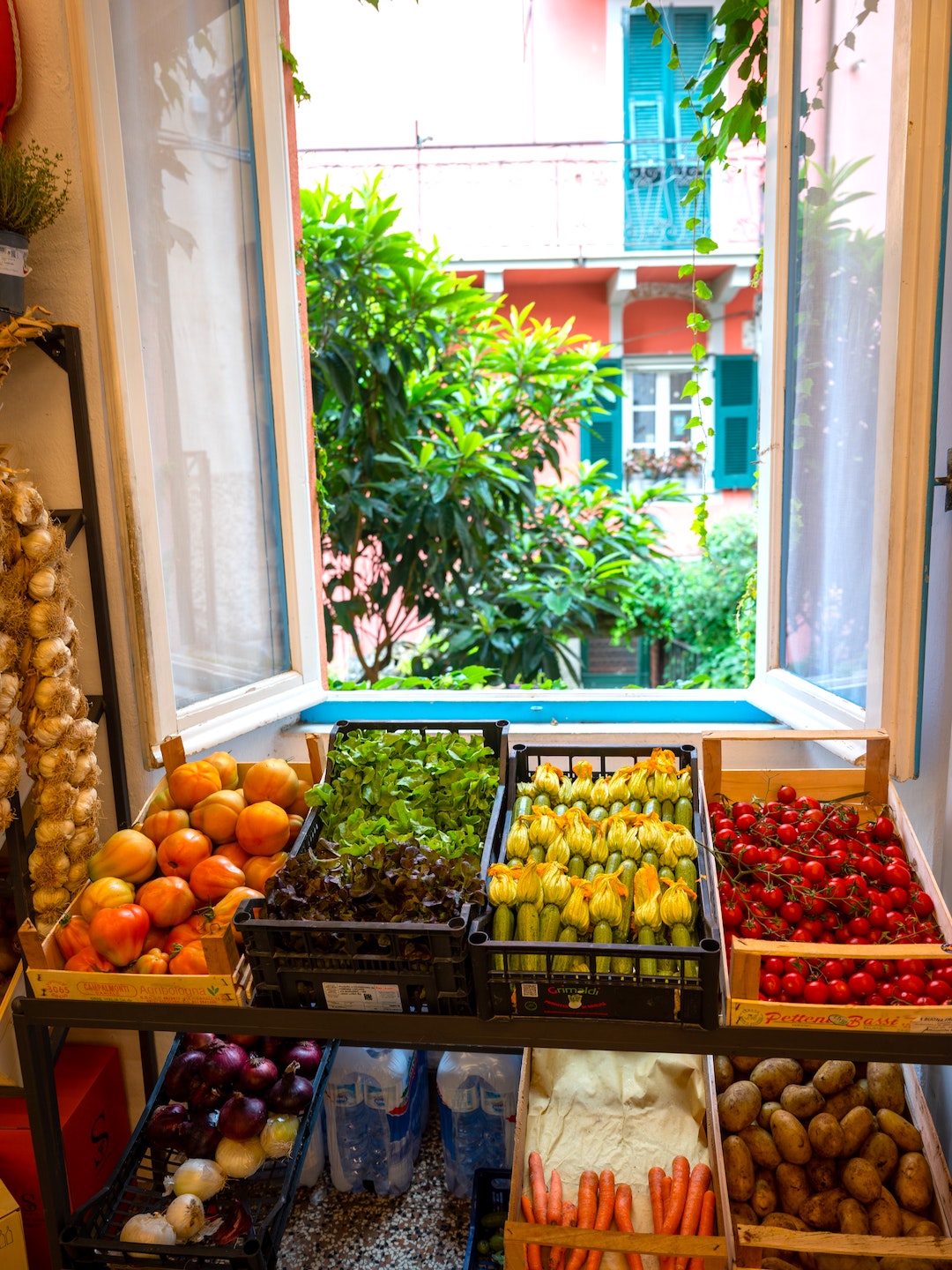 frutas e verduras nas Cinque Terre